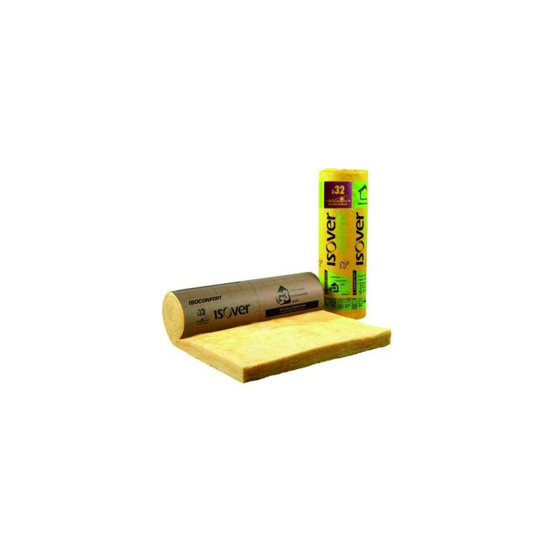 ▷  ISOVER ISOCONFORT 32 REVETU KRAFT | Ep.200mm 1,2mx2,2m | R6,25 au meilleur prix -  ISOVER ISOCONFORT pour combles aménagés