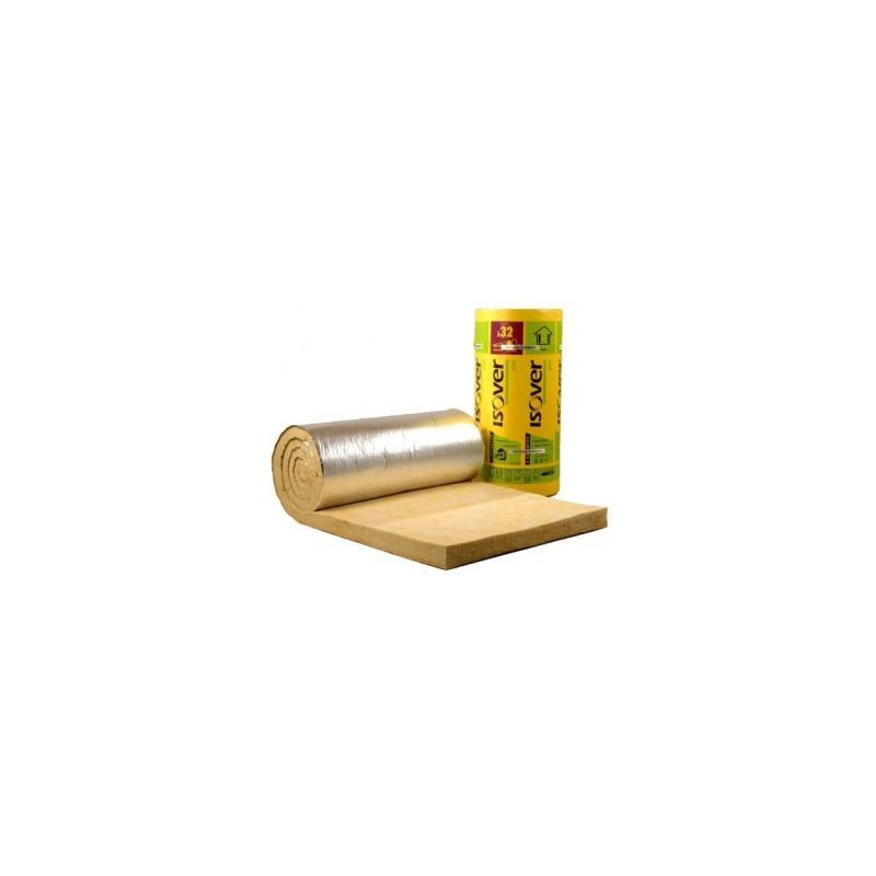 ▷  ISOVER GR 32 ROULE REVETU KRAFT ALU | Ep.100mm 1,2mx5,4m | R3,15 au meilleur prix -  GR 32 pour murs intérieurs