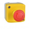 Harmony XAL - boite jaune arrêt urgence rouge - pousser tourner - 1F+1O - Ø40 Schneider Electric