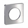 ▷  Odace Touch, plaque Aluminium brossé avec liseré Alu 1 poste Schneider Electric au meilleur prix -  Interrupteurs et prises S