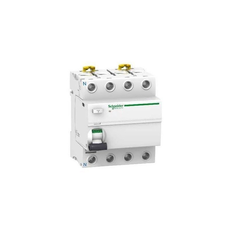 ▷  Acti9, iID interrupteur différentiel 4P 63A 30mA type AC Schneider Electric au meilleur prix -  Interrupteurs différentiels S