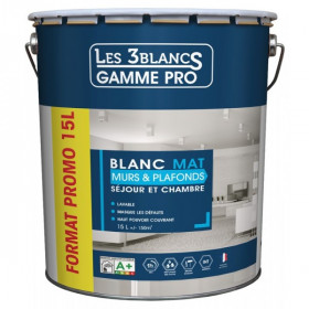 Peinture Acrylique mat 0.5 litre blanc - BATIR - - 51601270Batir 1er