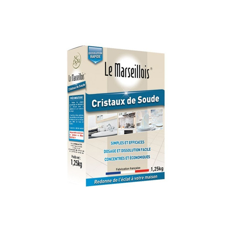 MARSEILLOIS Cristaux de soude 1.25KG MARSEILLOIS Cristaux de soude 1.25KG