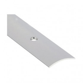 ROMUS Seuil 1/2 bombé percé blister - inox - 930x30mm