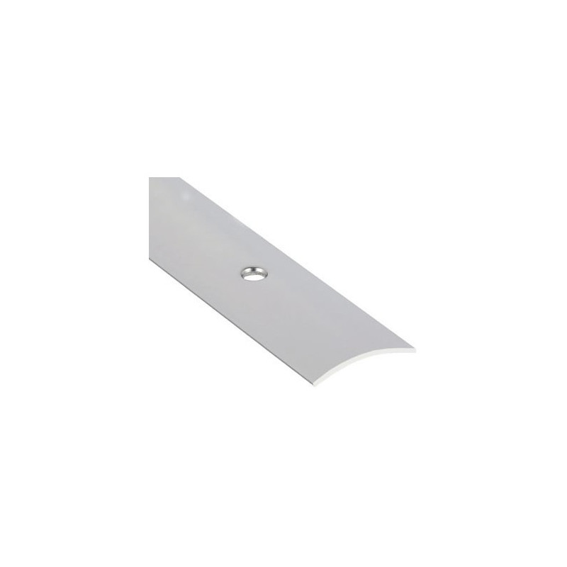 ROMUS Seuil 1/2 bombé percé blister - inox - 830x30mm ROMUS Seuil 1/2 bombé percé blister - inox - 830x30mm