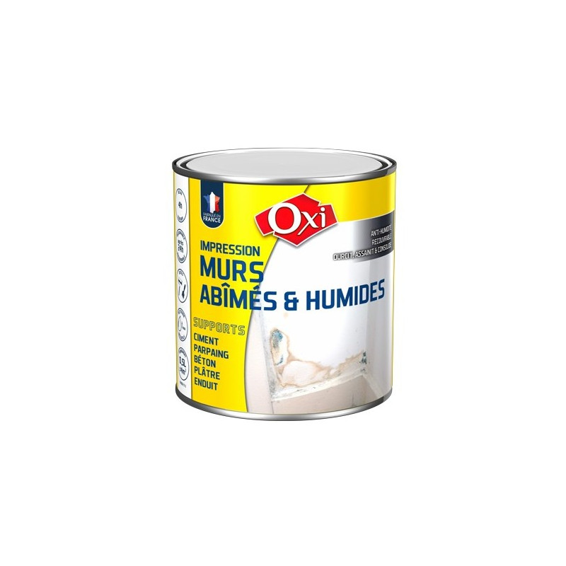 OXI Murs abîmés & humides 0.5L OXI Murs abîmés & humides 0.5L