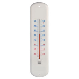 Thermomètre plastique blanc en 25,5 cm