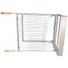 Support grille  barbecue encastrable avec grille en acier inoxydable pour cheminée ou barbecue exterieur en pierre - Grilloir ba