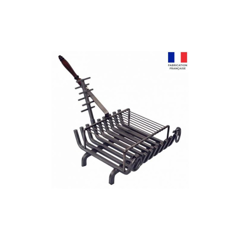 UNHO Porte Bûche Cheminée Support Bûche Bois Intérieur Grille de