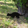 Épouvantail Chat à planter dans le jardin