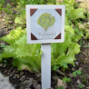 Étiquette en bois pour potager - Salade