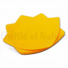 Assiettes en plastique carrée - 24 cm (lot de 4) Jaune