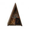 Hôtel insecte en bois triangulaire