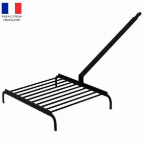 Grille 10 barres longue queue pour cheminée ou barbecue