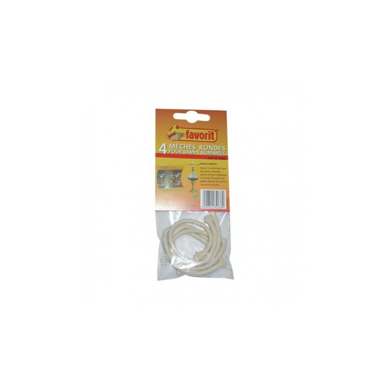 Lot de 4 mèches ronde pour torche flambeau Lot de 4 mèches ronde pour torche flambeau
