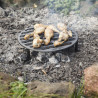 Grille feu de camp sur pieds