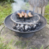 Grille feu de camp sur pieds