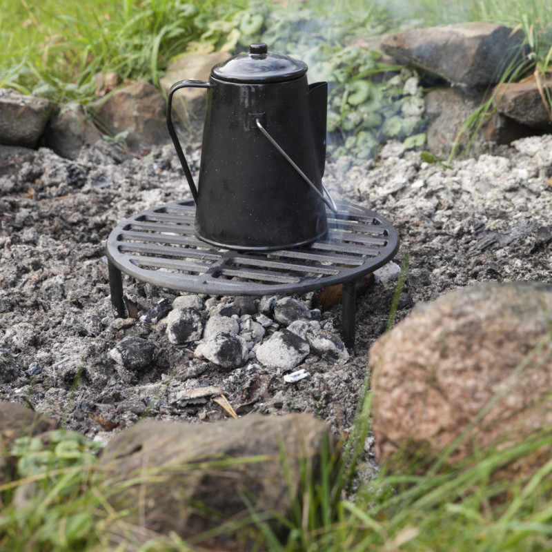 Grill Camping Pliable Uadme 16x16cm - Acier Inoxydable - Portable Avec Sac - Pour Feu De Camp, Pique-nique, Rando