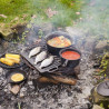 Set de cuisson en fonte pour feu de bois