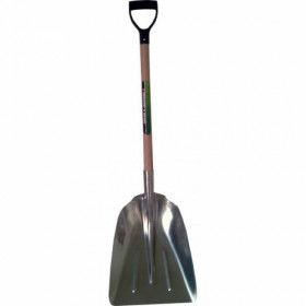 Pelle à neige et agricole aluminium L41 cm l 33cm emmanchée 120cm Duchesnay