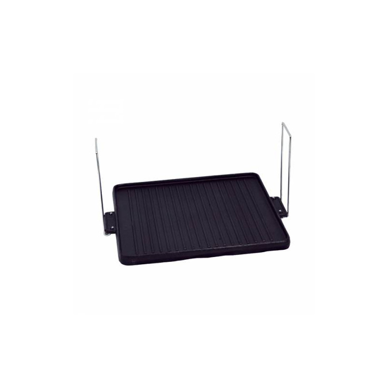Plancha en fonte pour cheminée ou barbecue modèle CARRE Plancha en fonte pour cheminée ou barbecue modèle CARRE