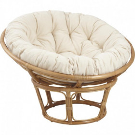 Fauteuil papasan en rotin