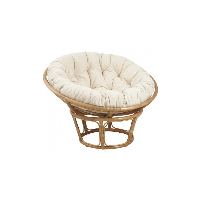 Fauteuil papasan en rotin