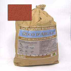 Déco d'argile enduit terre rouge sac de 25kg | 25kg soit ~8-12m²