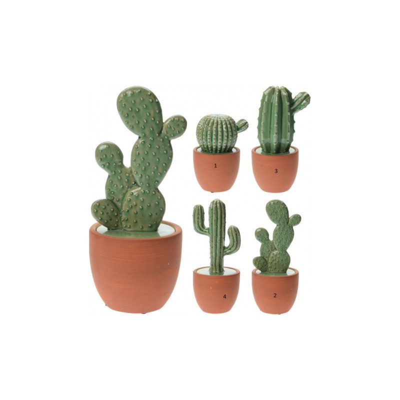 Cactus décoratif en céramique Cactus Barbari Cactus décoratif en céramique Cactus Barbari
