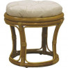 Tabouret en rotin miel