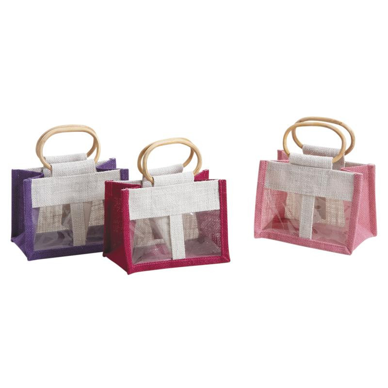 Sac porte-verrines en jute