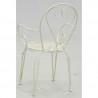 Fauteuil en métal blanc