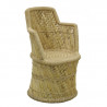 Fauteuil en roseau naturel