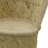 Fauteuil en roseau naturel