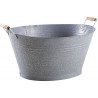 Bassine en zinc givré