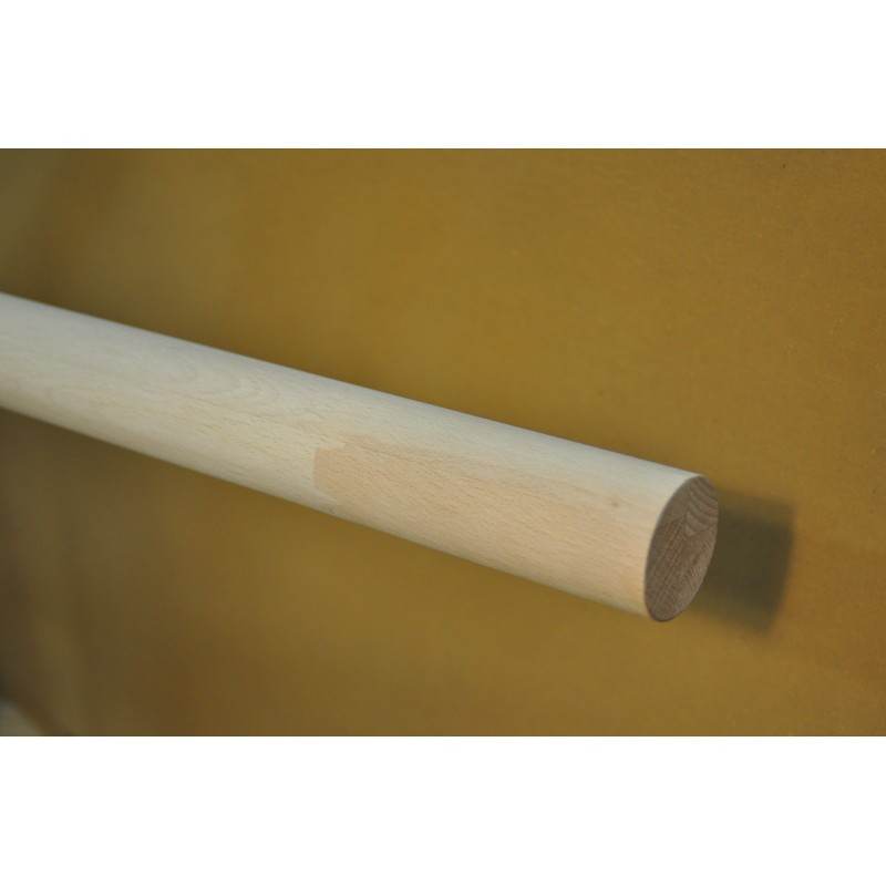Main courante ronde en hêtre lamellé collé diam. 42mm Main courante ronde en hêtre lamellé collé diam. 42mm