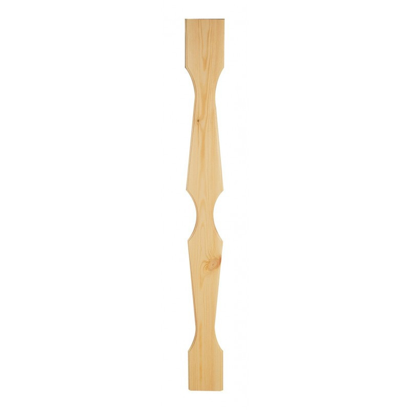 Lame moulurée en bois massif pour balustrade 0m95 - 95x18 mm Lame moulurée en bois massif pour balustrade 0m95 - 95x18 mm