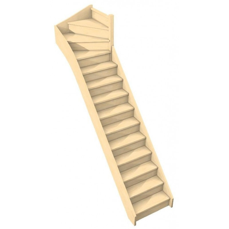 Escalier quart tournant haut Escalier quart tournant haut
