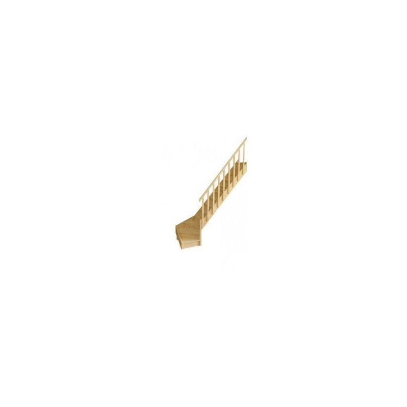 Escalier quart tournant bas reversible Escalier quart tournant bas reversible