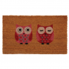 Paillasson 2 hiboux rouges 45x75cm