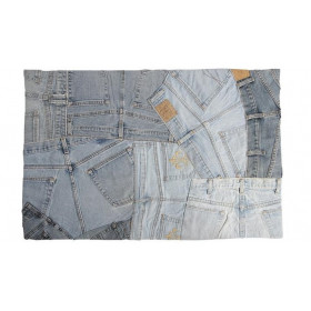 Tapis en jean recyclé 55 x 85cm