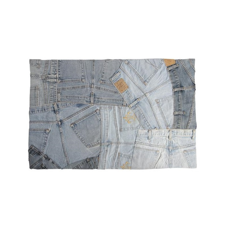 Tapis en jean recyclé 55 x 85cm