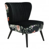 Fauteuil coquille en velours