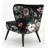 Fauteuil coquille en velours