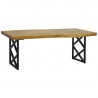 Table en bois de suar patiné 200 x 70cm