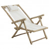 Chaise relax pliante en bambou