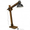 Lampe en bois recyclé et métal teinté Archi Hauteru 142cm