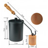 Pot allume-feu H14 cm (15,6 avec couvercle) ø11 cm