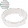 Fil de Tension PVC Rouleau de 25m 2MM X 25M Fil de Tension Rouleau de Fil de Fer Métallique Plastifié Blanc Enduit de PVC de Mét