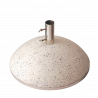 Pied de parasol granit blanc L